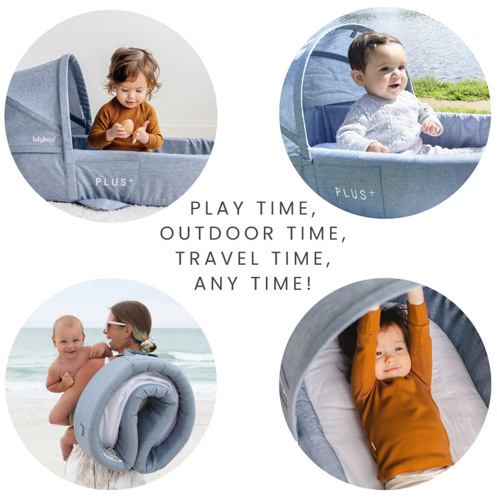 Indoor / Outdoor Cuddle & Play Lounge+ - Denim