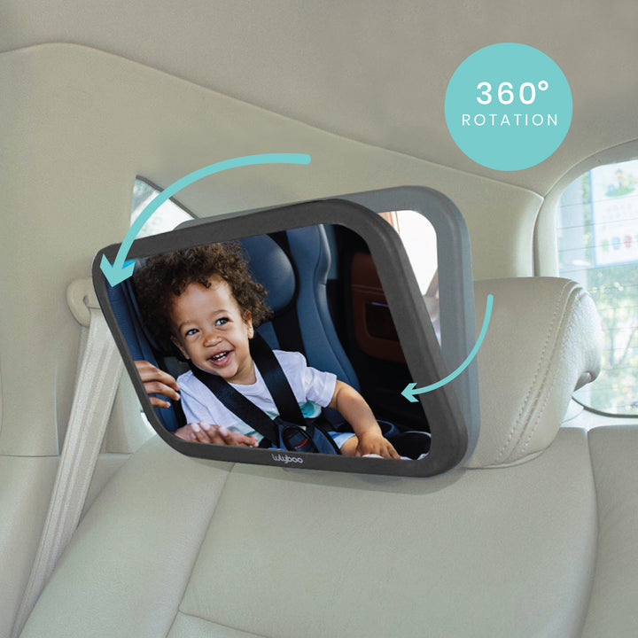 360° Rotation Large Backseat Baby Car Mirror