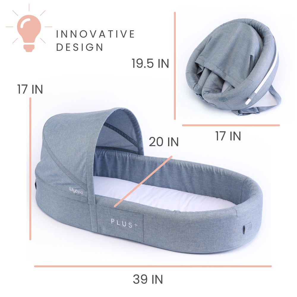 Indoor / Outdoor Cuddle & Play Lounge+ - Denim